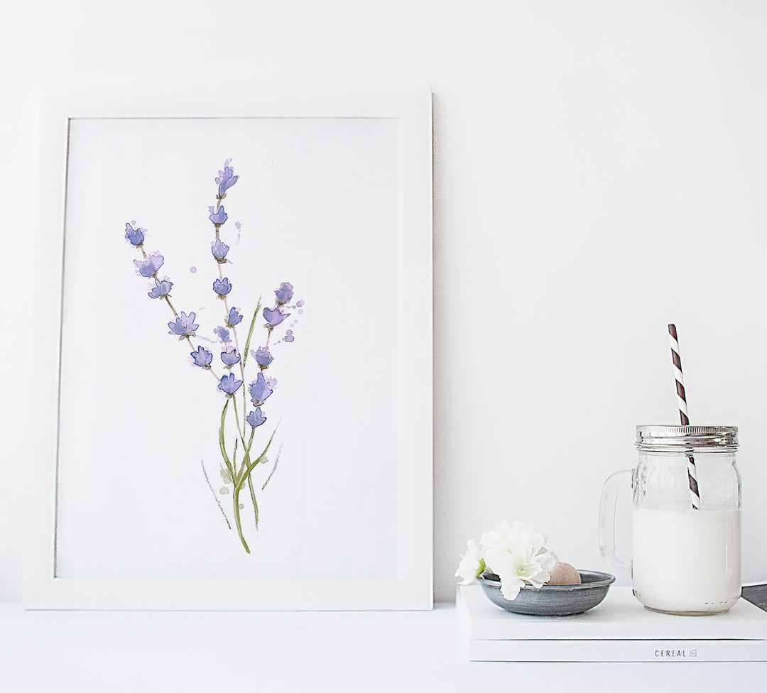 Illustration - Trio fleurs de lavande