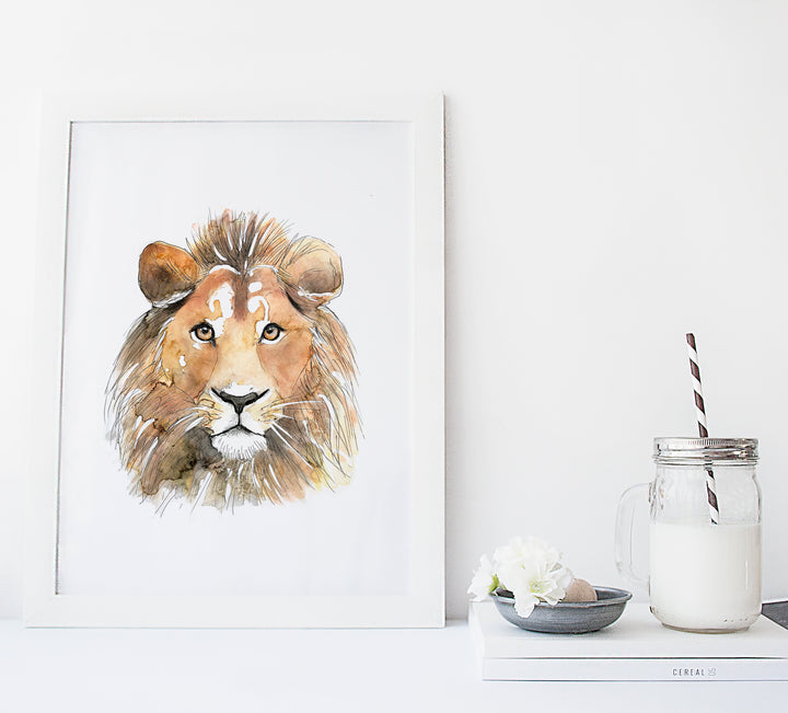 Illustration - Animaux de la savane - lion