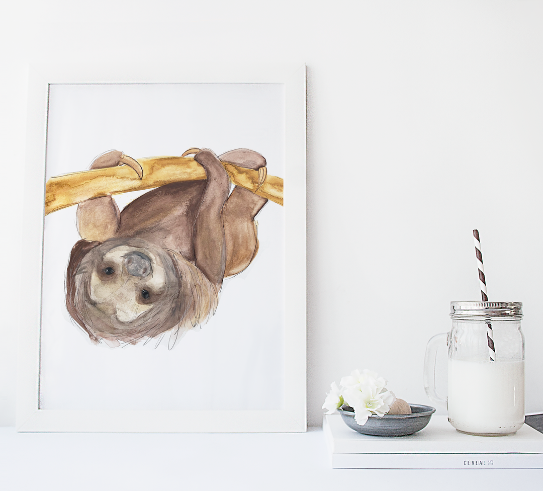 Illustration - Animaux de la jungle - Paresseux