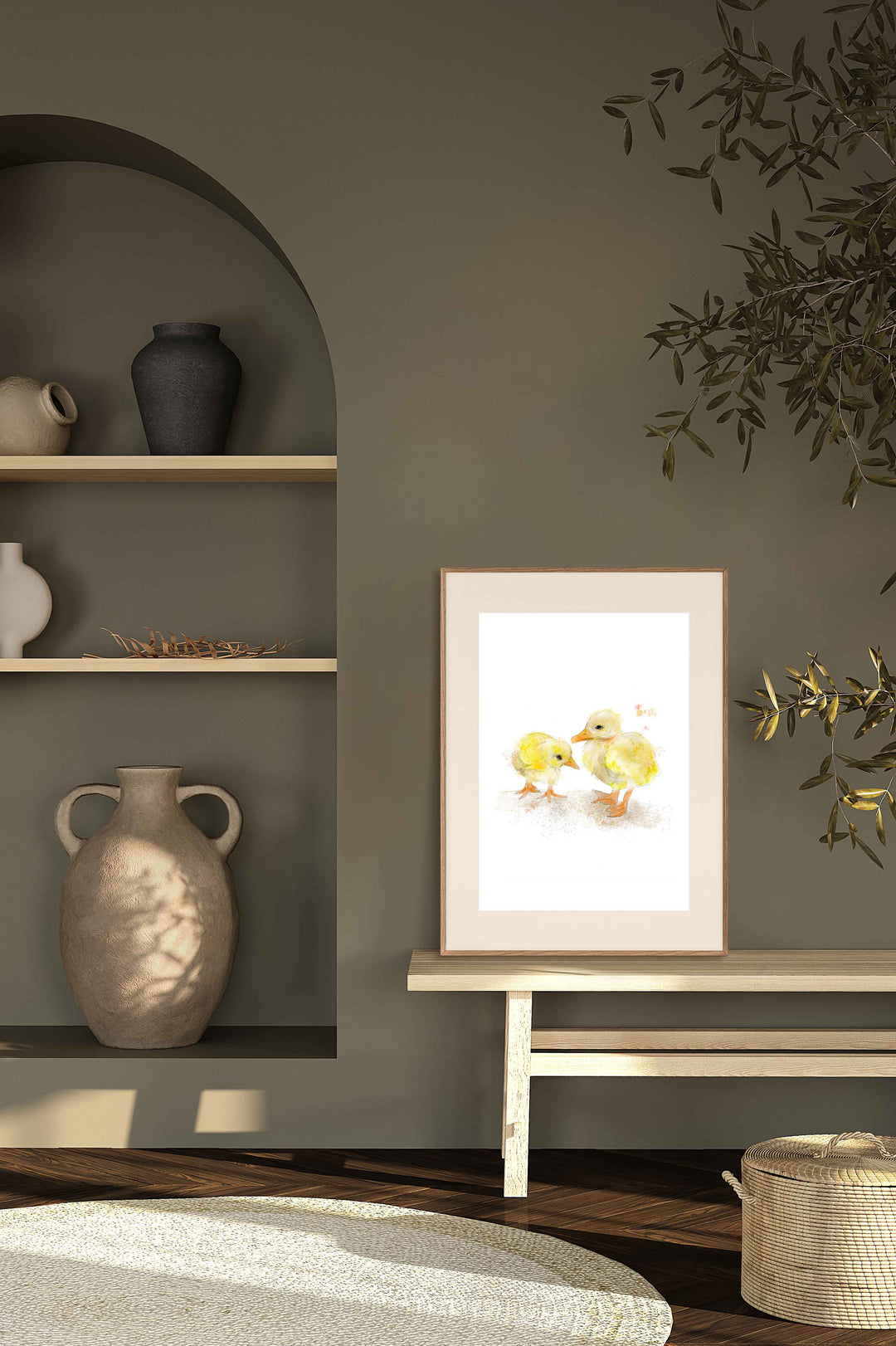 Illustration - Animaux de la ferme - Poussins