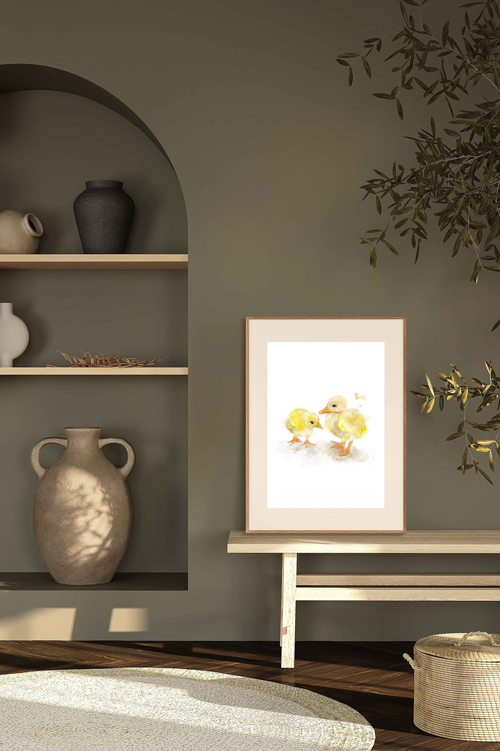 Illustration - Animaux de la ferme - Poussins