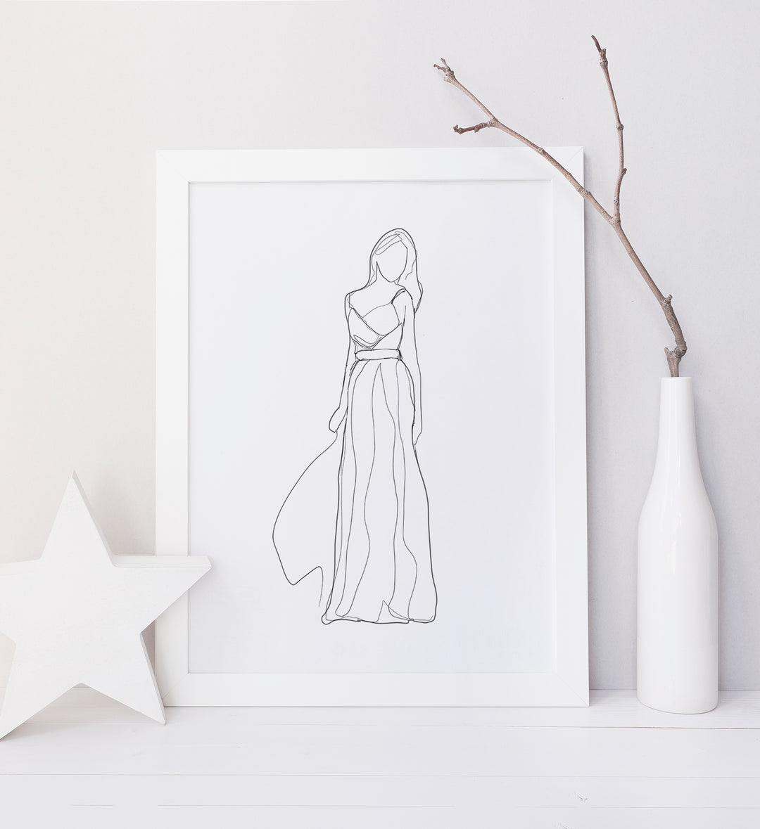 Ensemble d'affiches robe de princesses