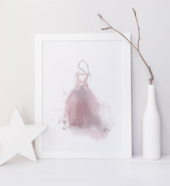 Ensemble d'affiches robe de princesses