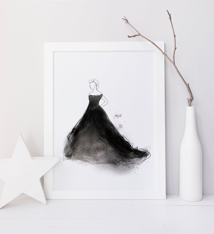 Ensemble d'affiches robe de princesses