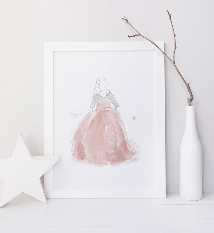 Ensemble d'affiches robe de princesses