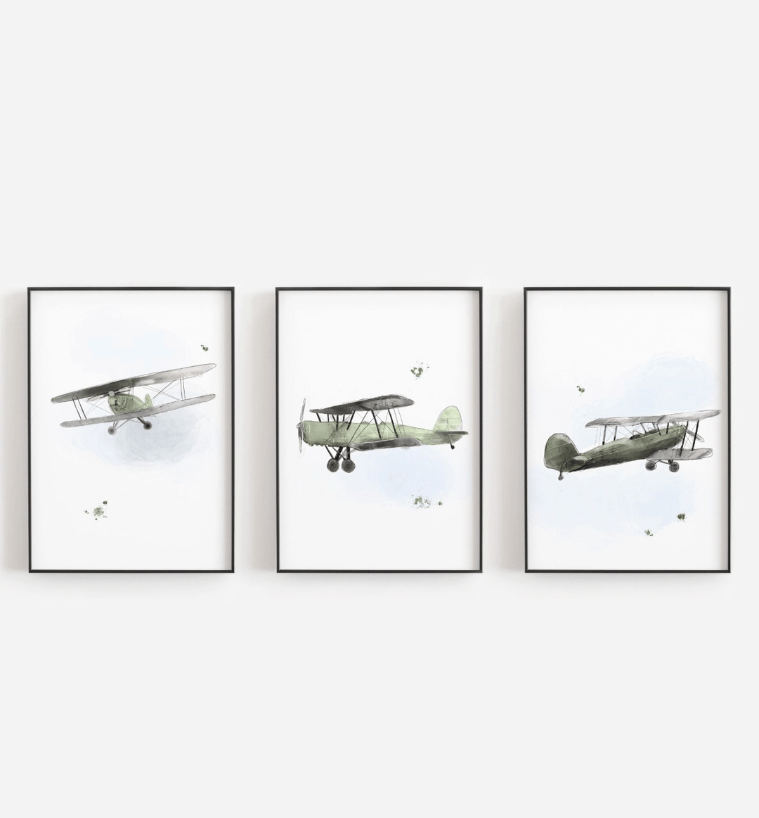 Ensemble affiches avion - Aventure dans les nuages