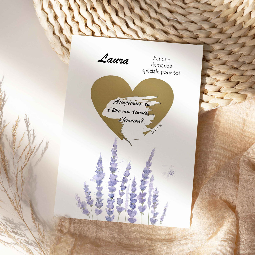 Carte à gratter personnalisable - Accepterais-tu d&