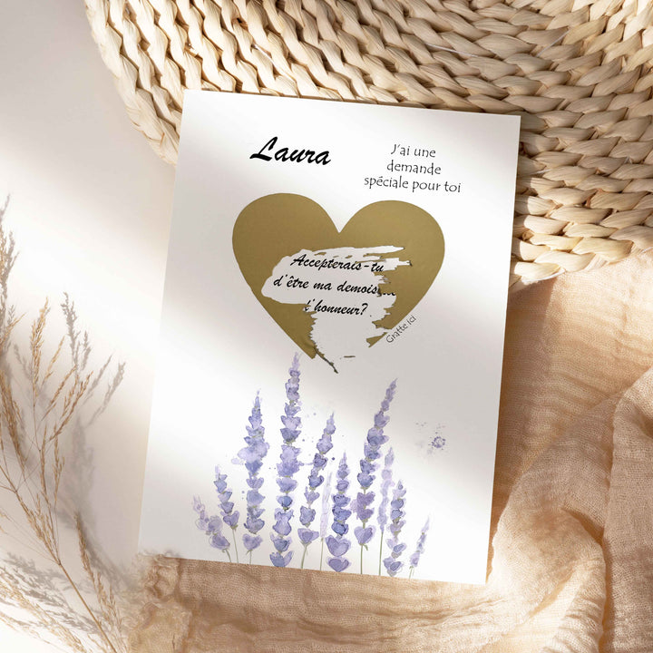 Carte à gratter personnalisable - Accepterais-tu d&
