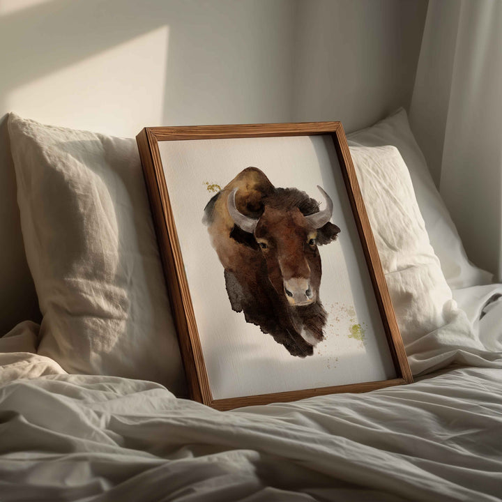 Illustration - animaux de la ferme - Le grand bison
