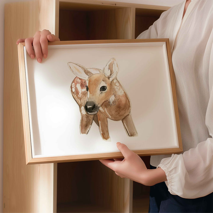 Wall print - Curious little deer