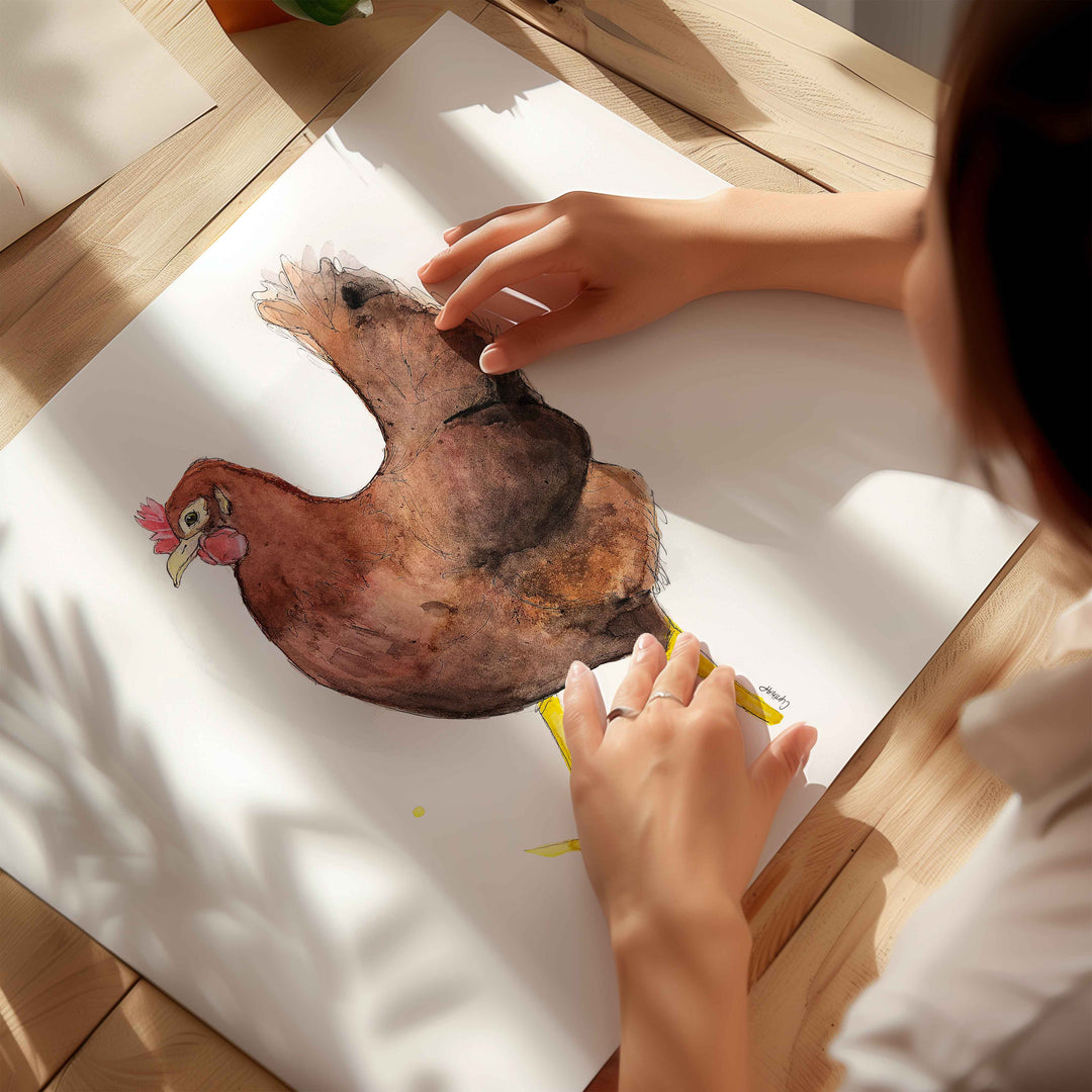 Wall poster - Little Red Hen