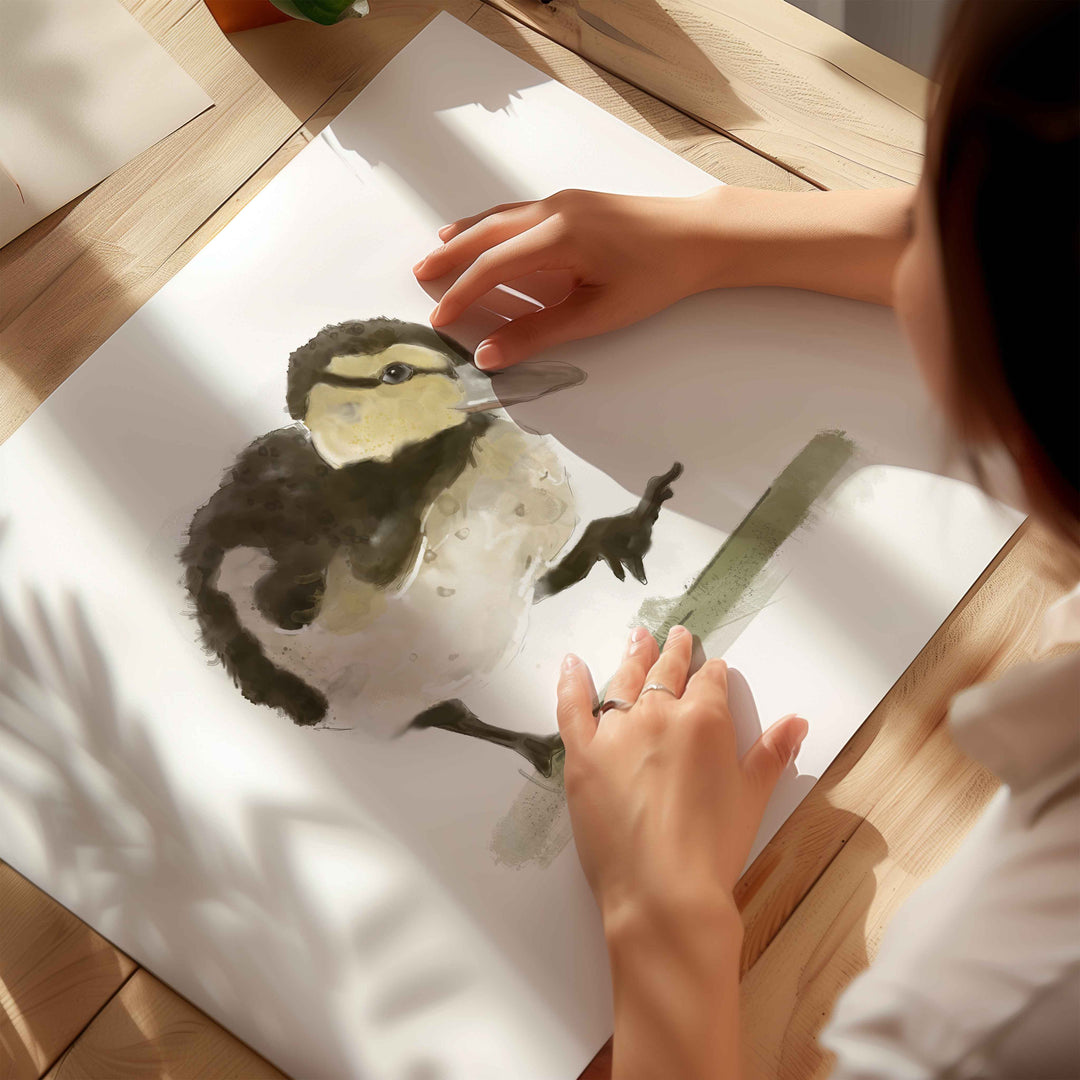 Illustration - Farm animals - baby duck