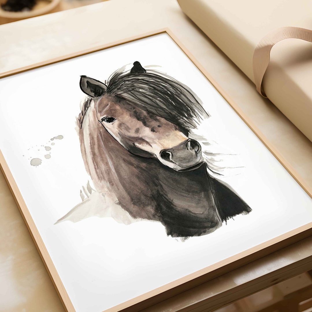 Illustration - animaux de la ferme - jeune cheval