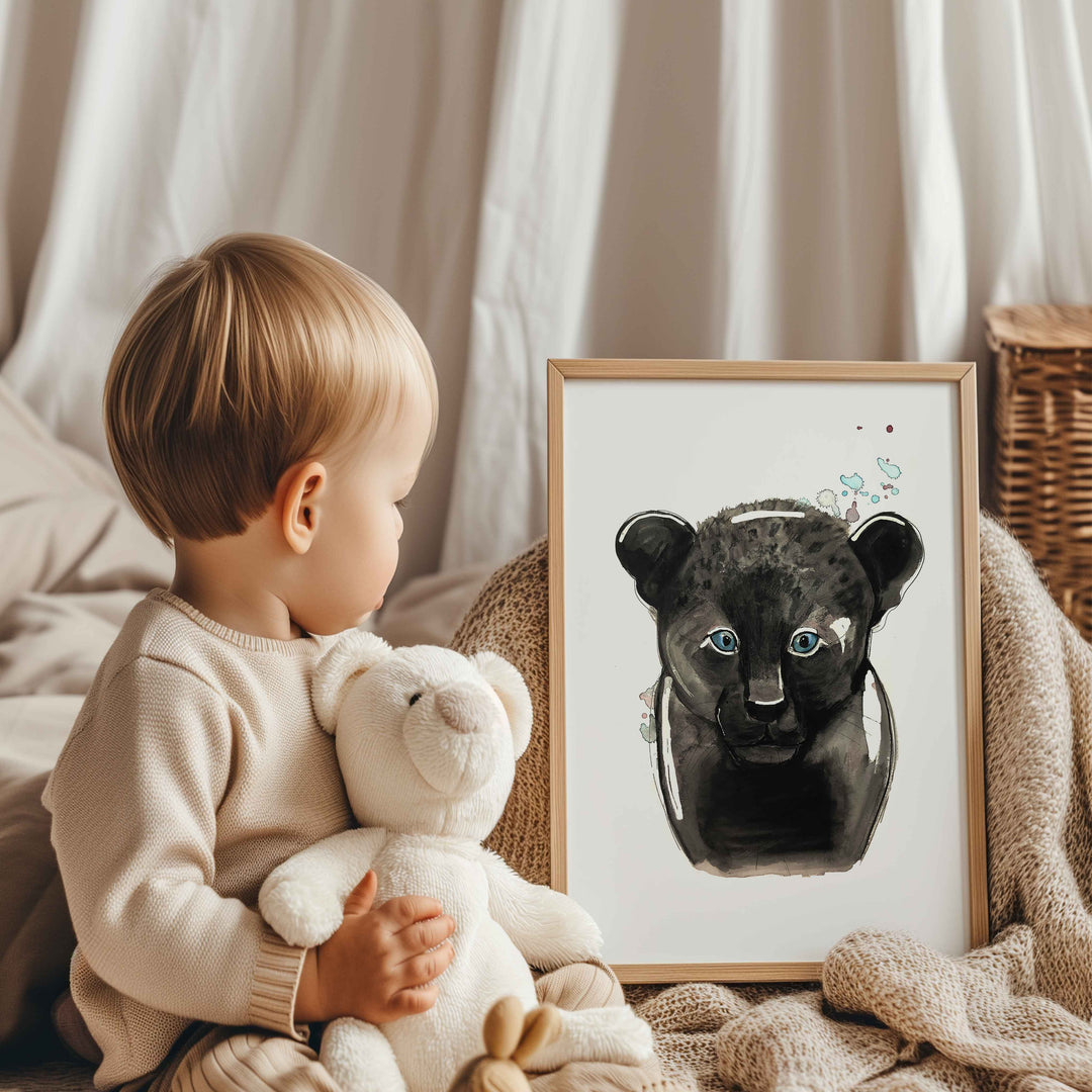 Illustration - Animaux de la jungle - Léopard noir