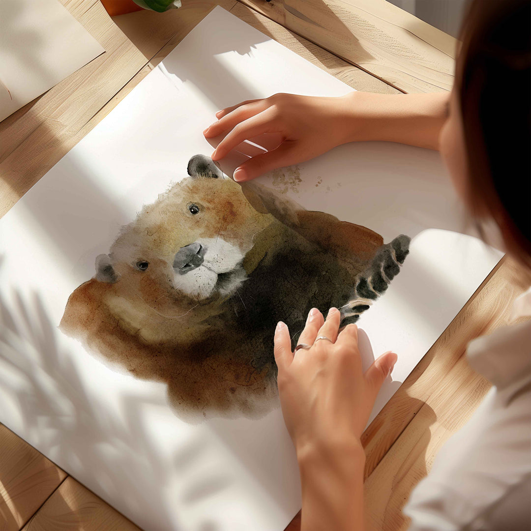 Wall poster - Mama Beaver
