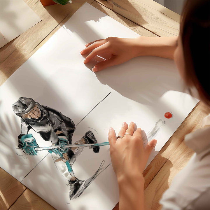 Illustration - Dek Hockey
