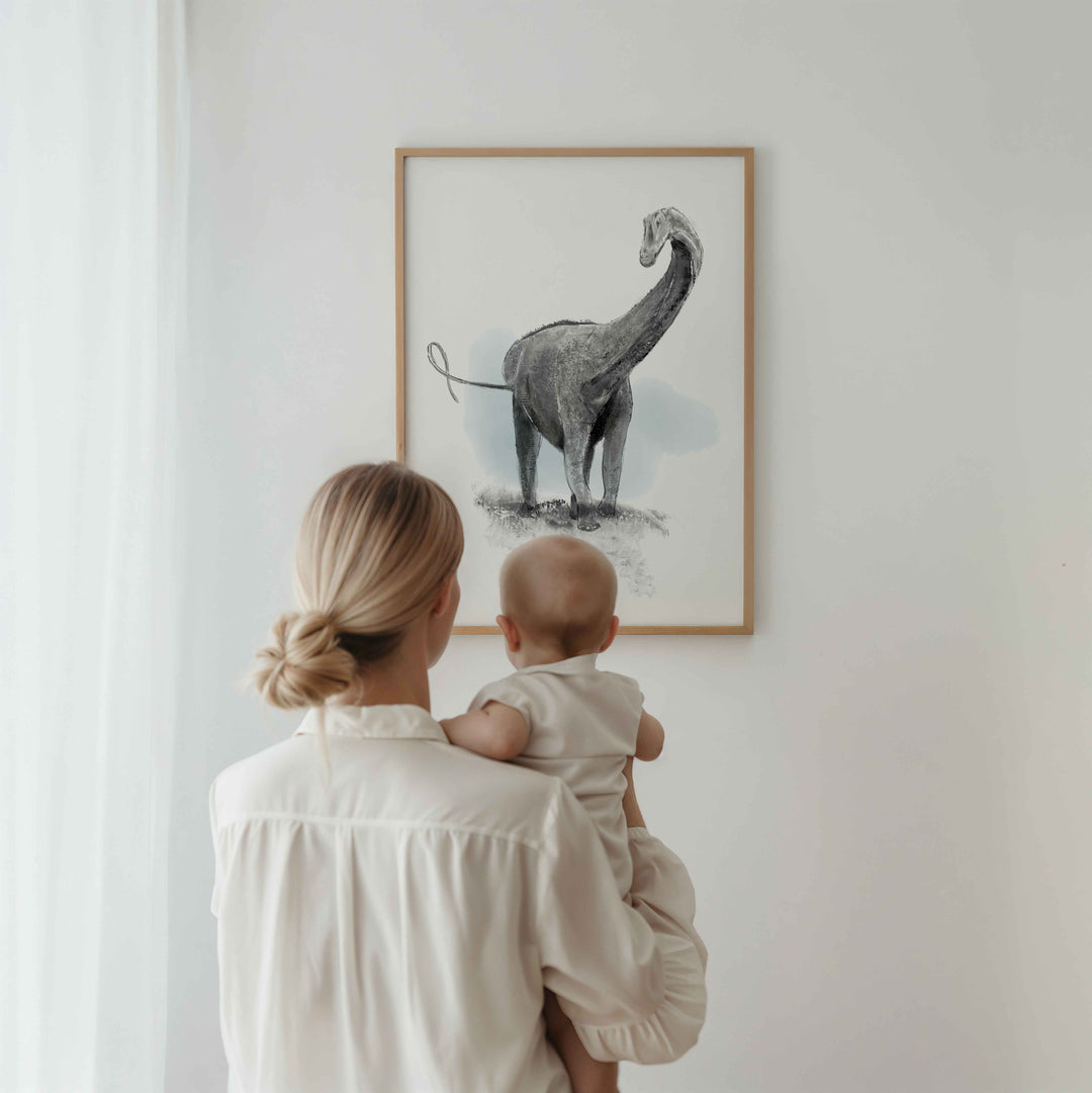 Set of dinosaur illustrations – black and white 2