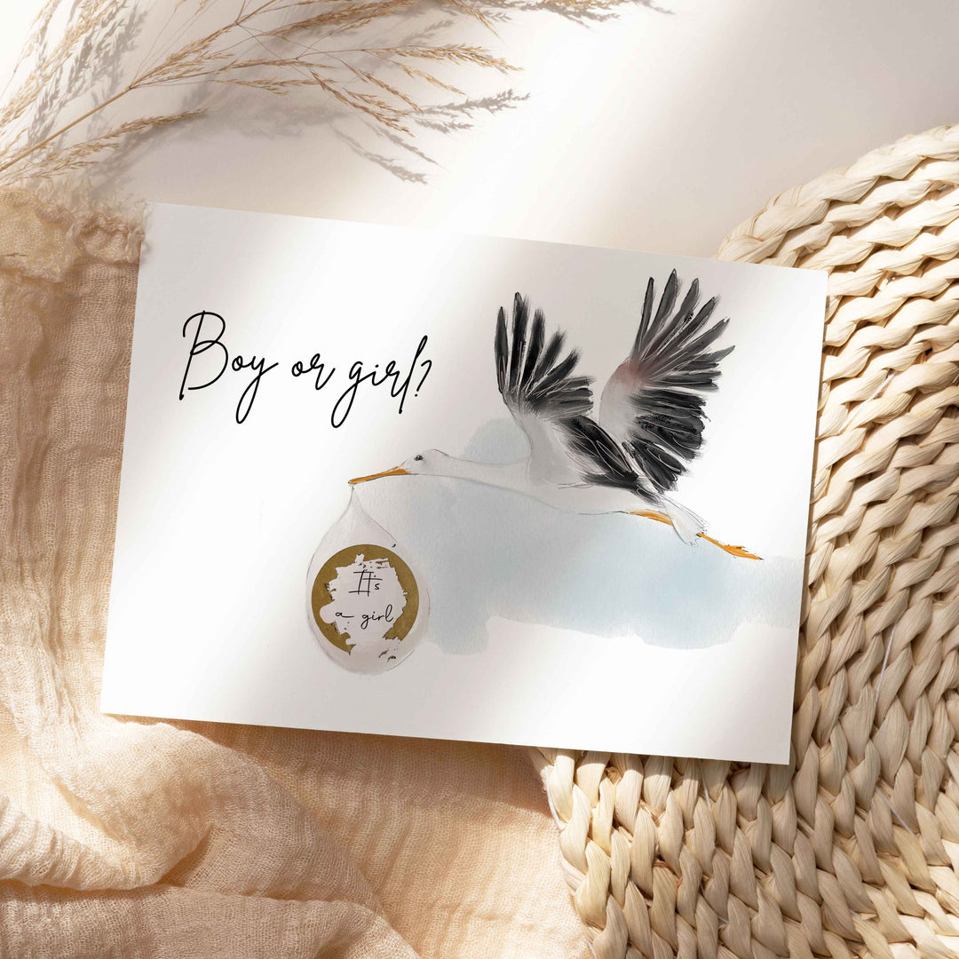 Stork scratch card - Reveal - Girl or boy?