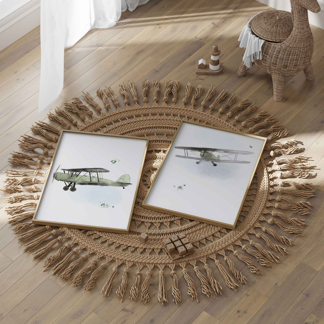 Airplane poster set - Adventure in the clouds