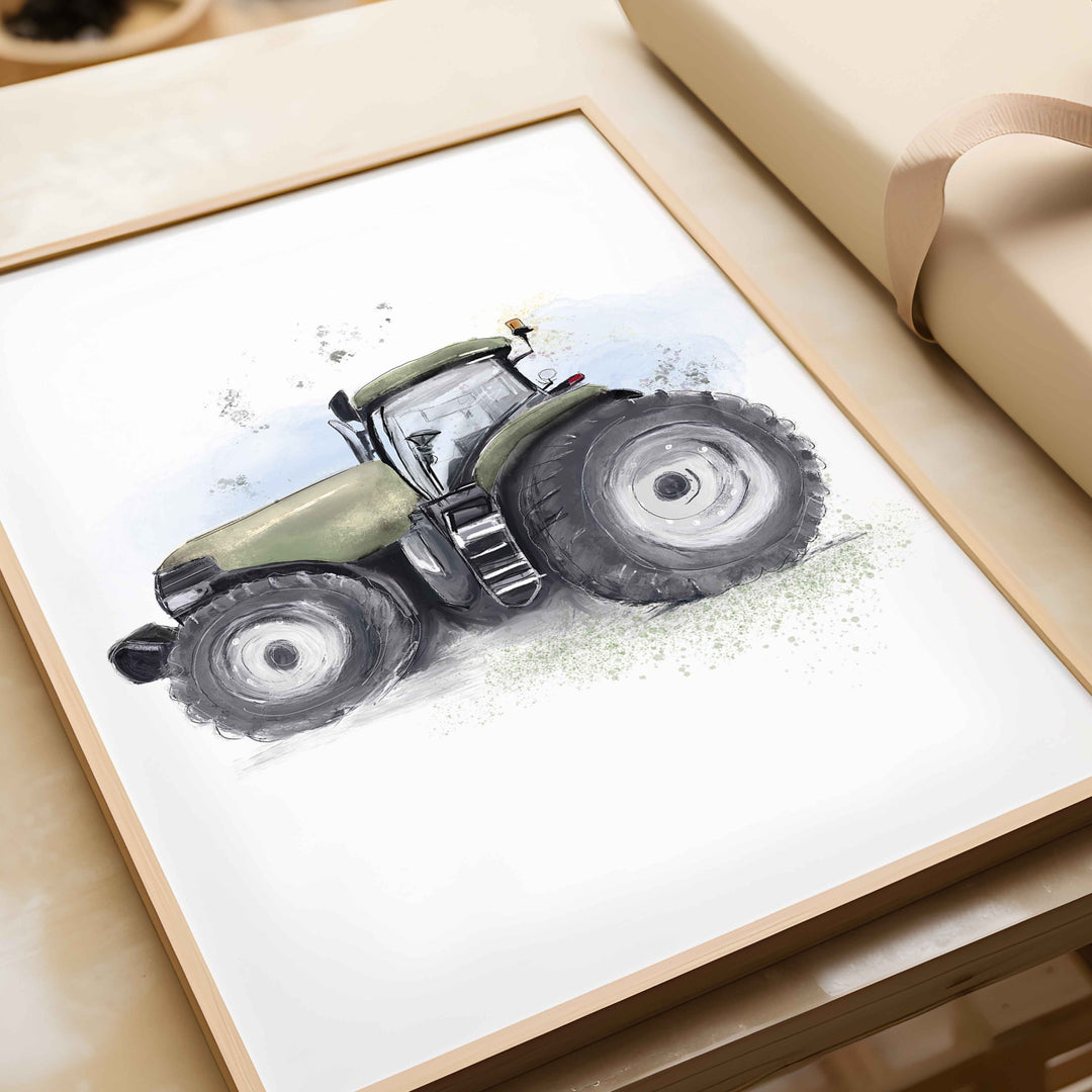 Illustration - Farm Tractor (Color choice)