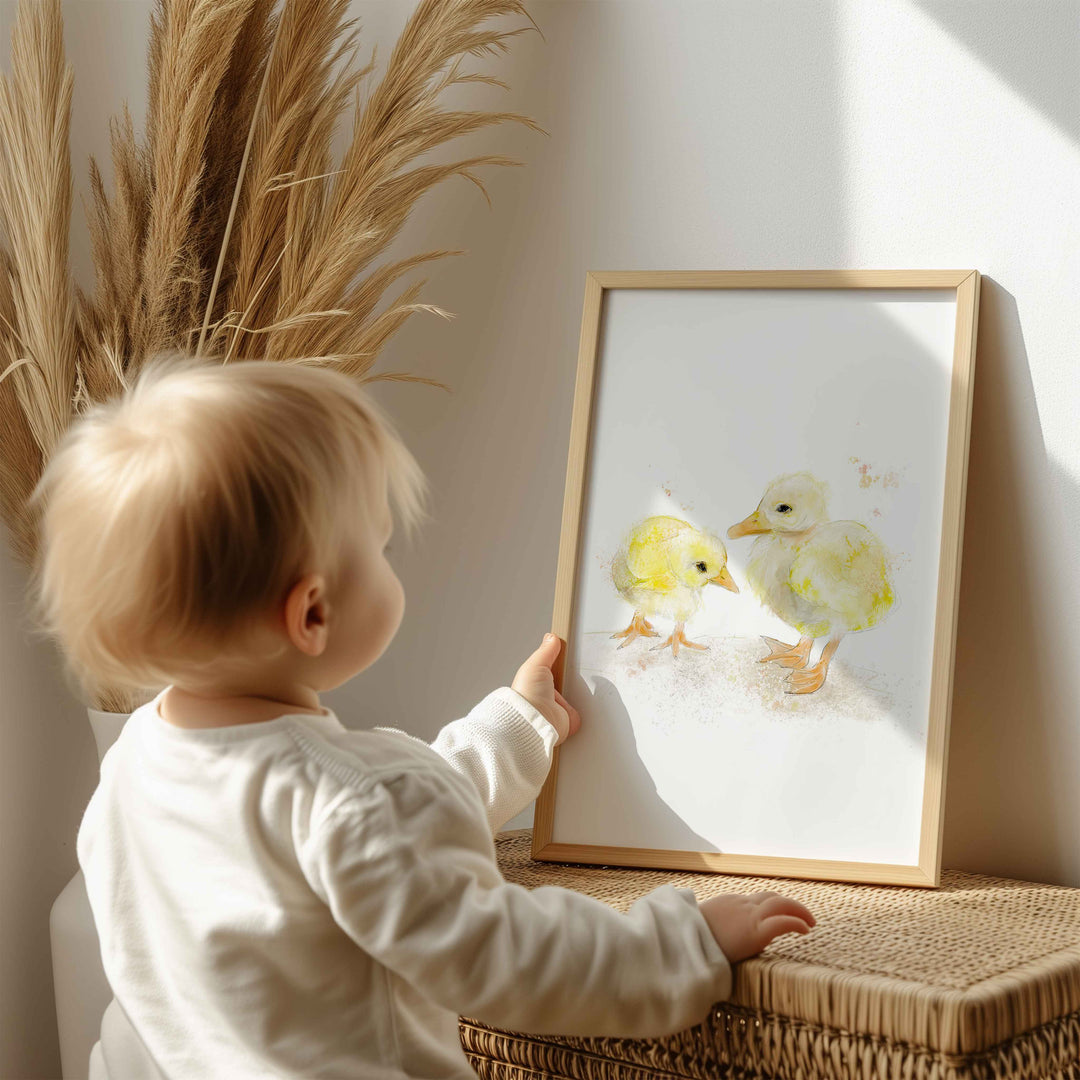 Illustration - Animaux de la ferme - Poussins