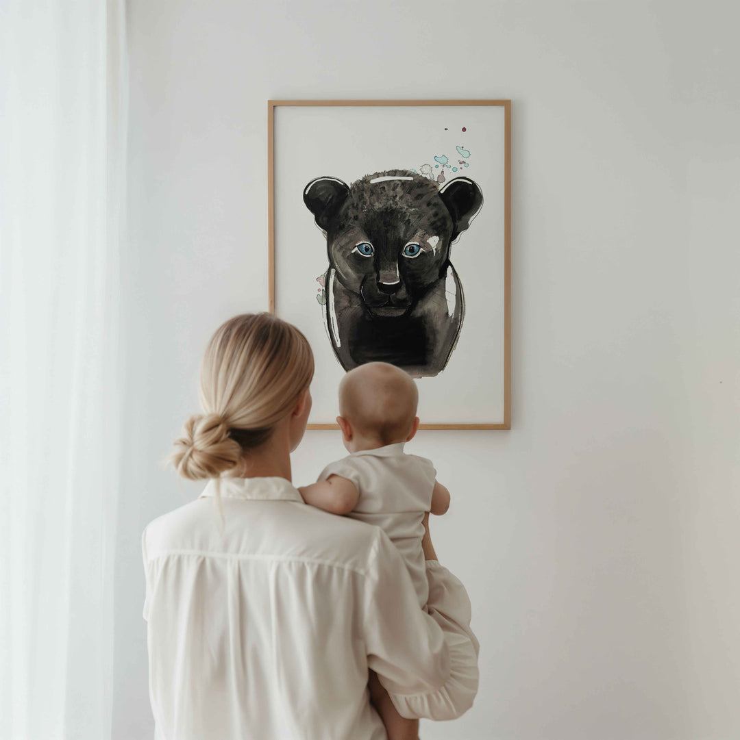 Illustration - Animaux de la jungle - Léopard noir
