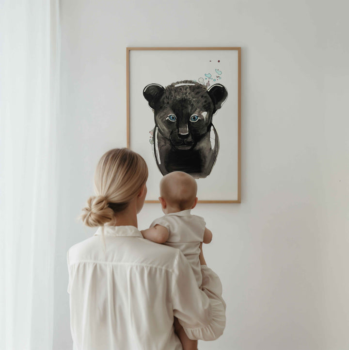 Illustration - Animaux de la jungle - Léopard noir