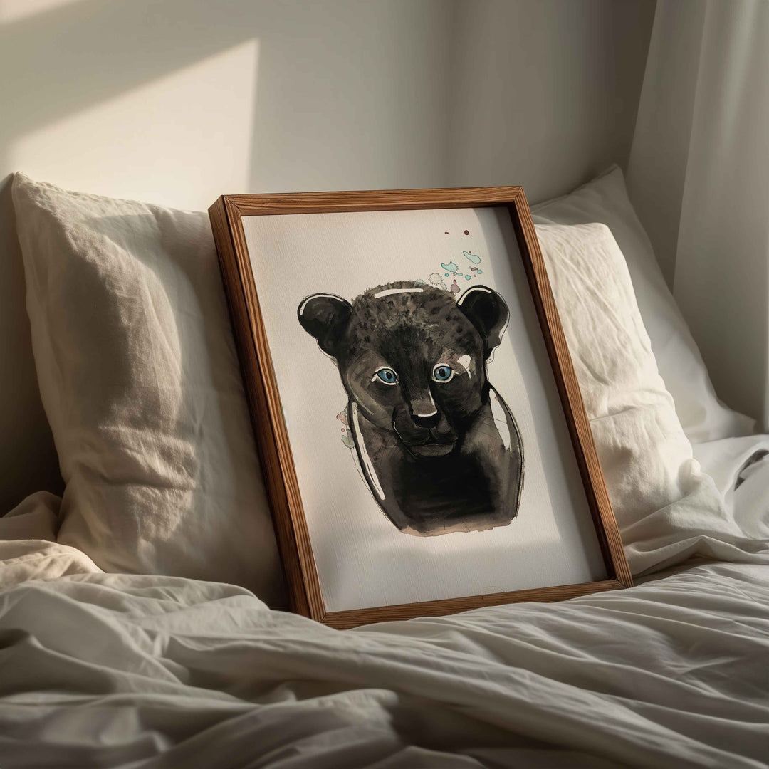 Illustration - Animaux de la jungle - Léopard noir