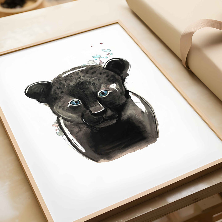 Illustration - Animaux de la jungle - Léopard noir