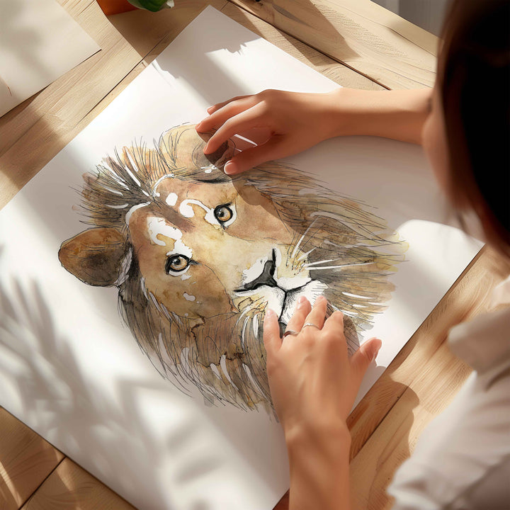 Illustration - Savanna Animals - Lion