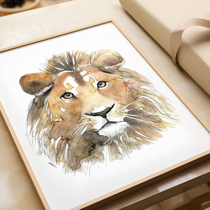 Illustration - Savanna Animals - Lion