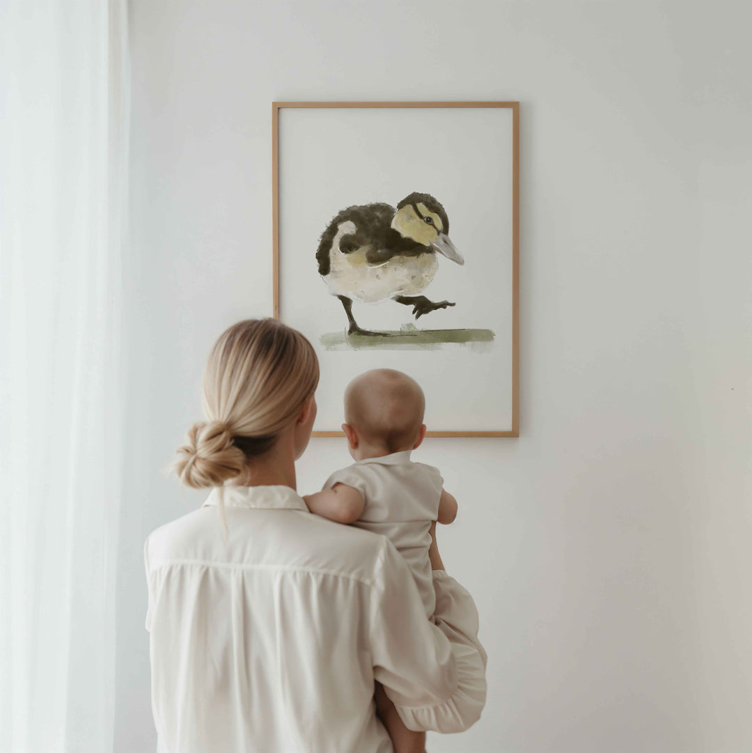 Illustration - Farm animals - baby duck