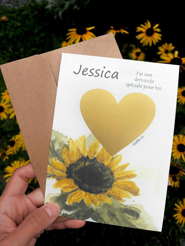 Carte à gratter personnalisable - Accepterais-tu d&