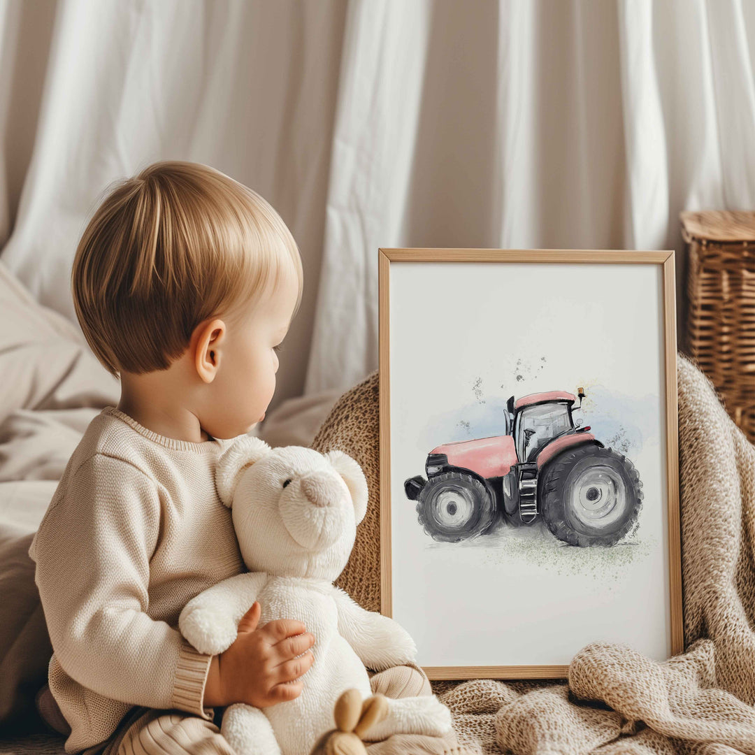 Illustration - Farm Tractor (Color choice)