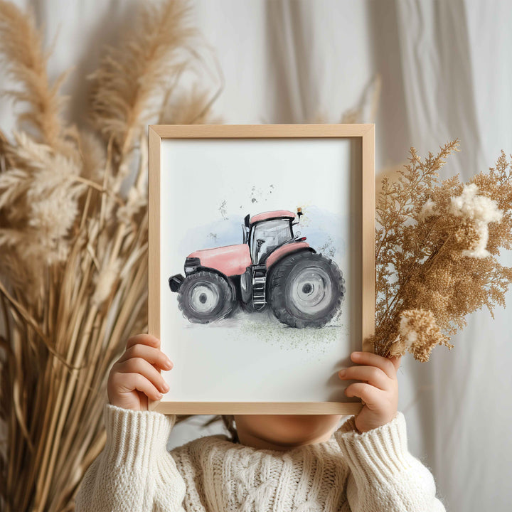 Illustration - Farm Tractor (Color choice)
