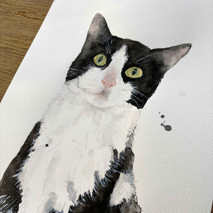 Pet portrait 12x16 inches – watercolor
