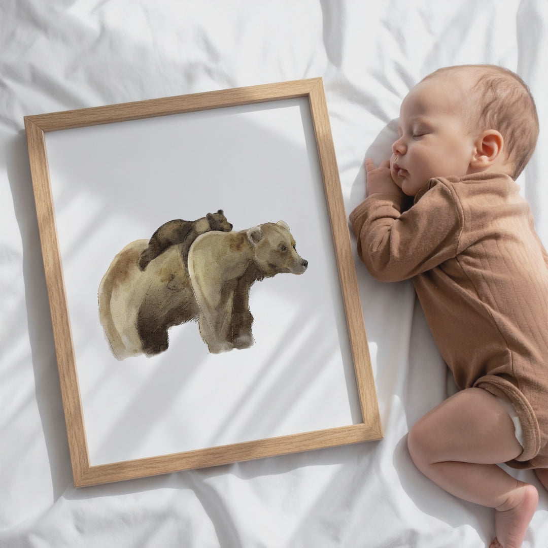 Wall print - Black Bear Cub