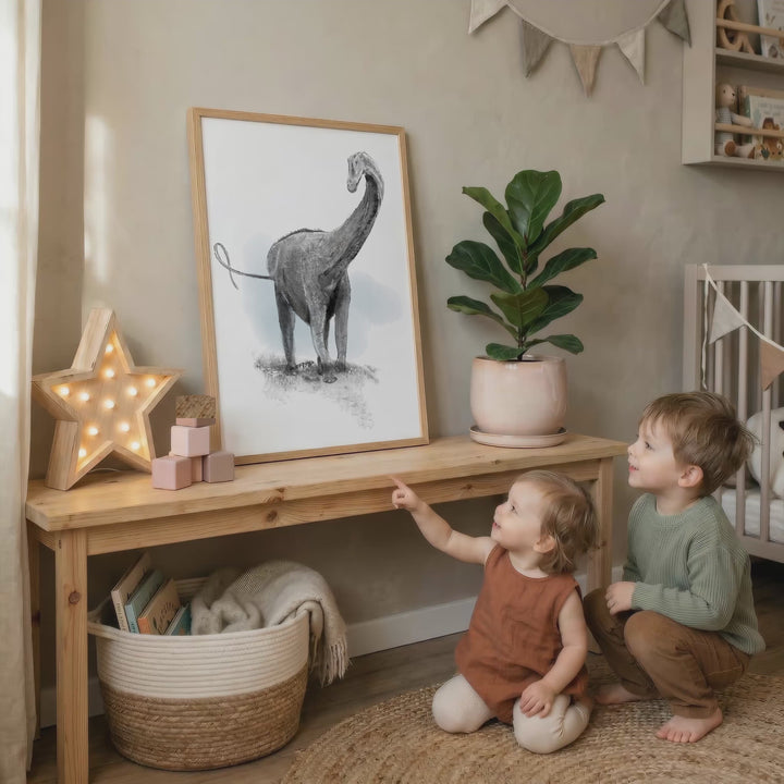 Set of dinosaur illustrations – black and white 2