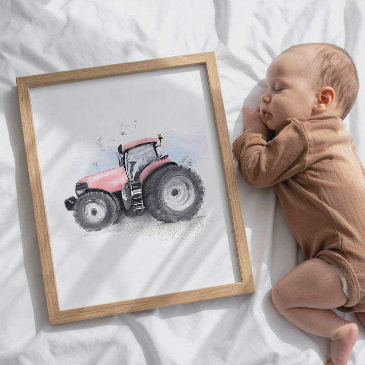 Illustration - Farm Tractor (Color choice)