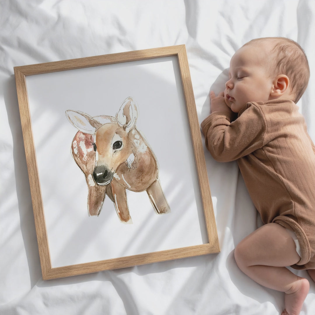 Wall print - Curious little deer