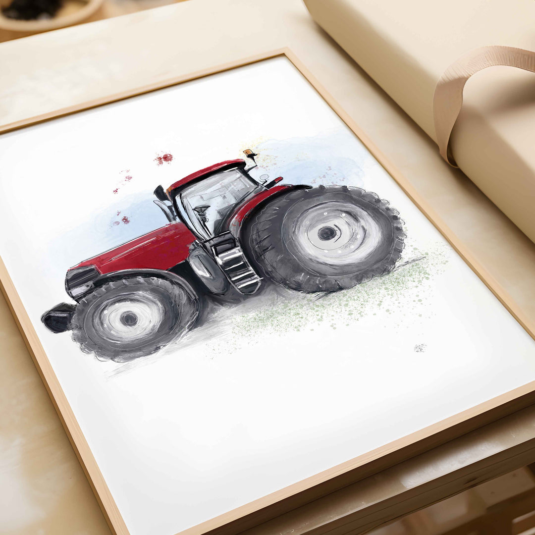 Illustration - Farm Tractor (Color choice)