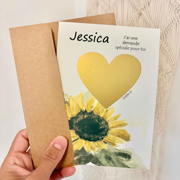 Carte à gratter personnalisable - Accepterais-tu d&