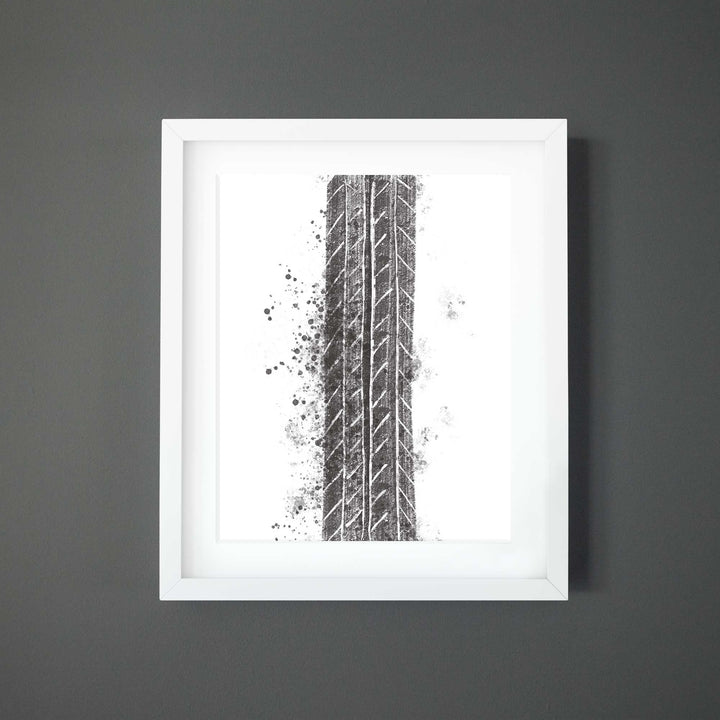 Tire tracks