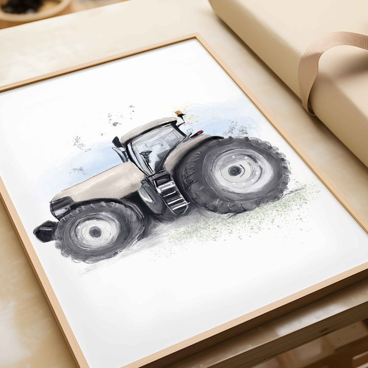 Illustration - Tracteur de ferme (Choix de couleurs)