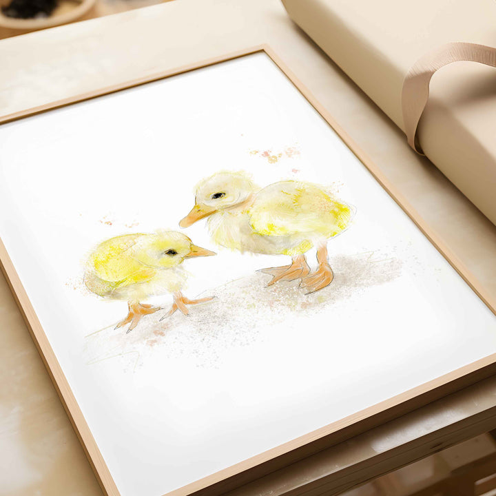Illustration - Animaux de la ferme - Poussins