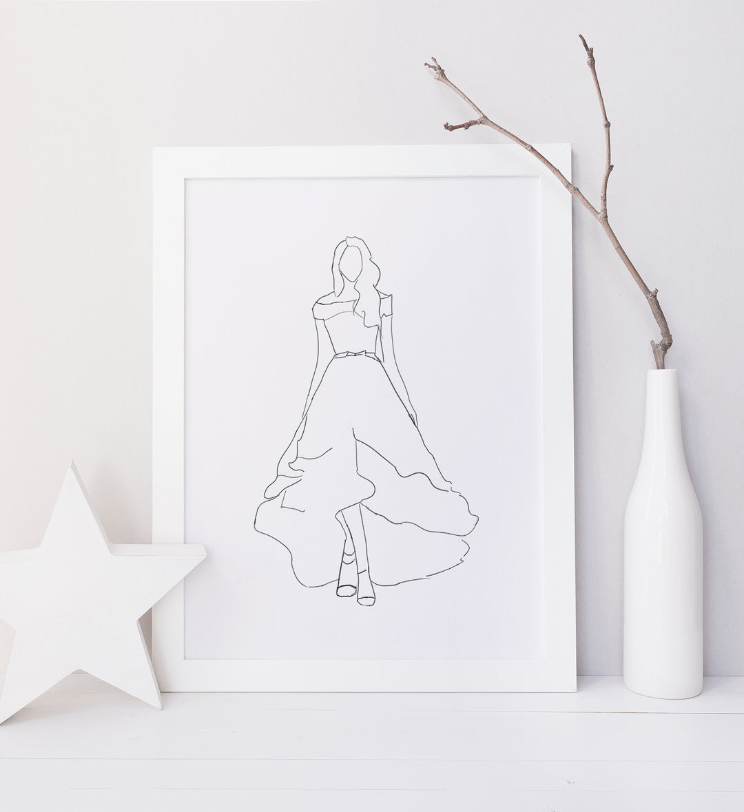 Ensemble d'affiches robe de princesses
