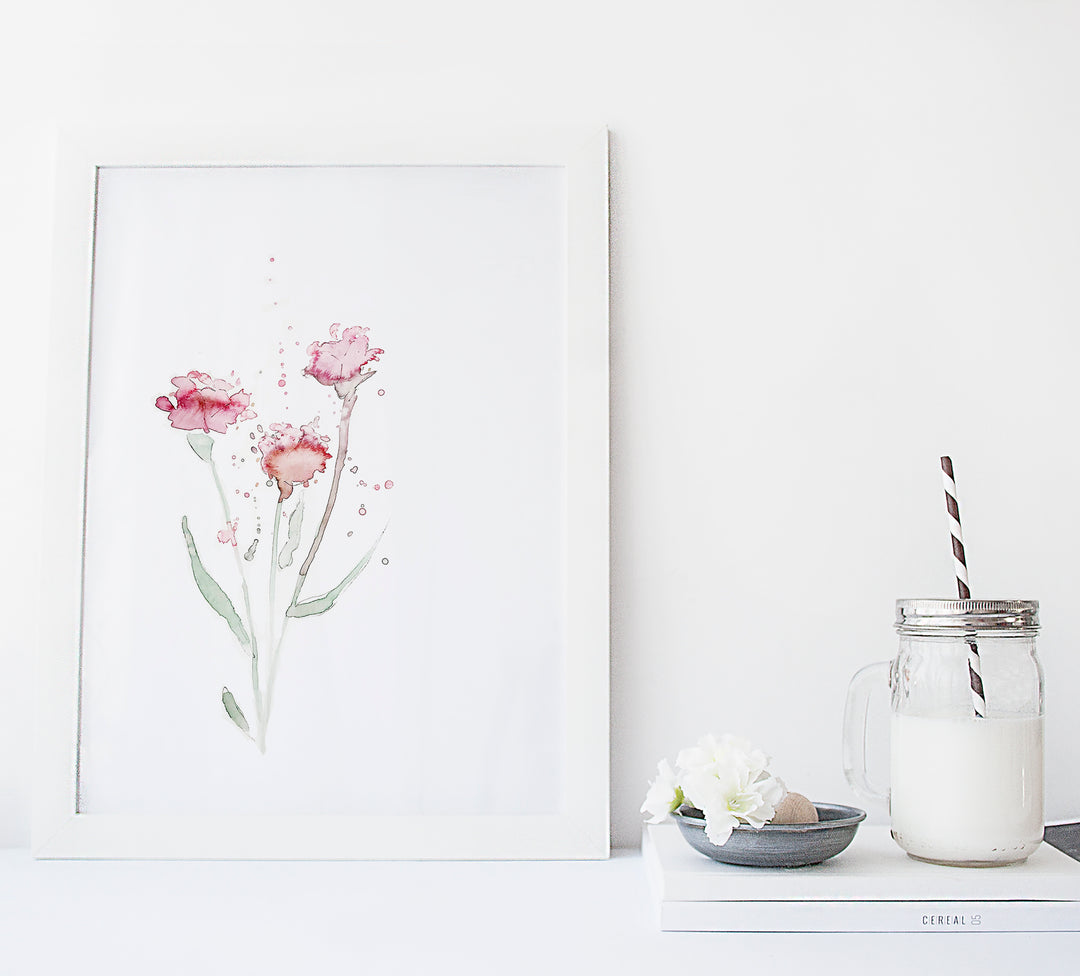 Ensemble d'illustrations florales