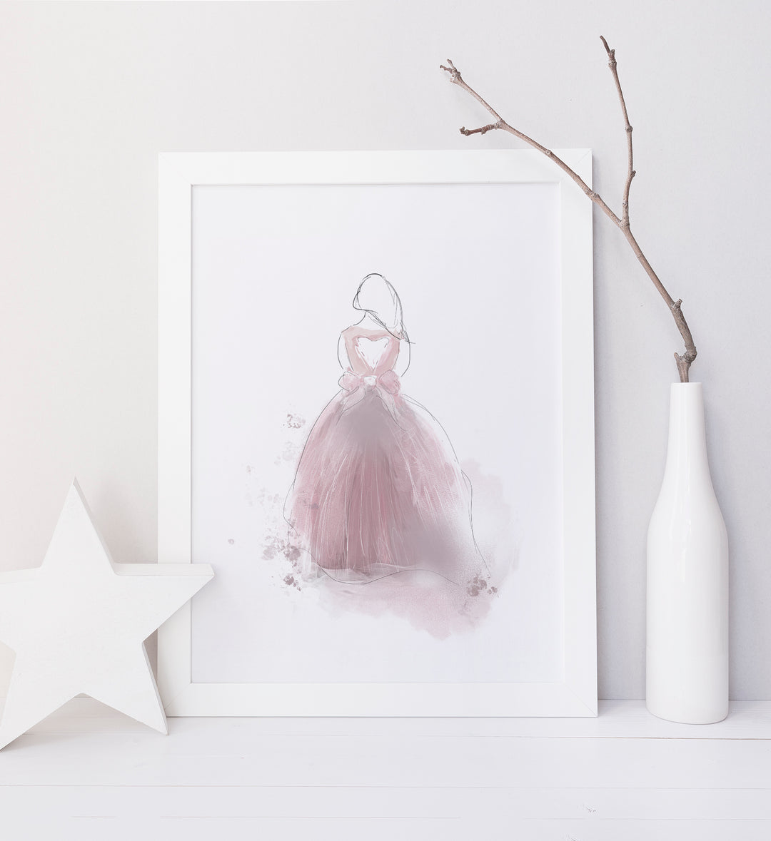 Ensemble d'affiches robe de princesses