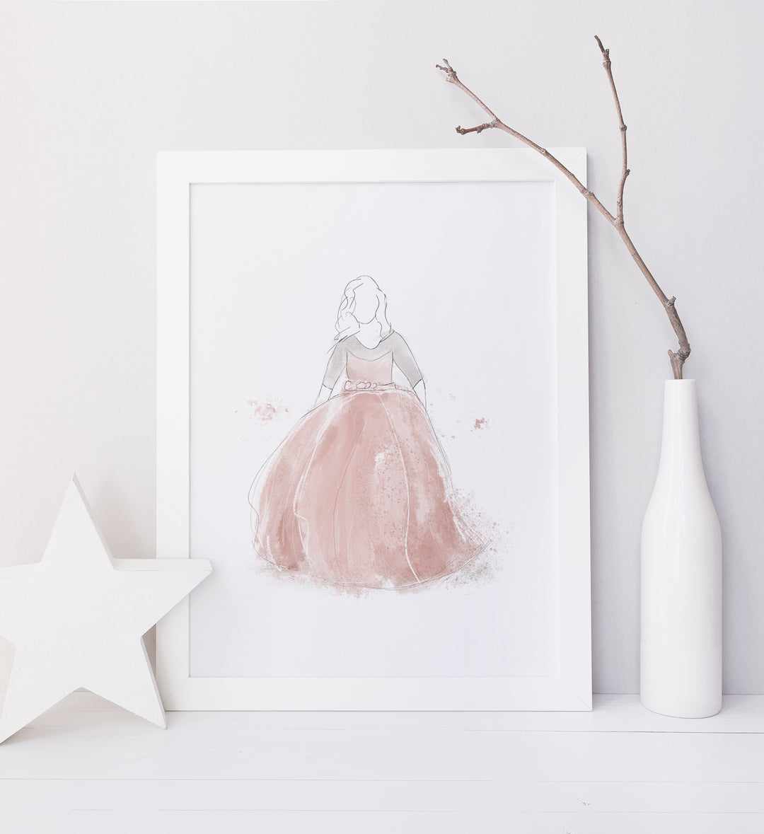 Ensemble d'affiches robe de princesses
